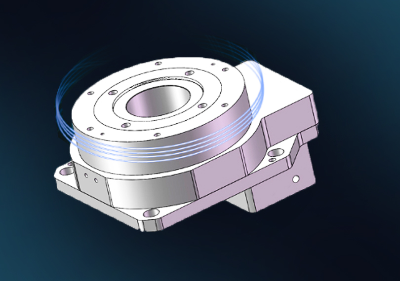 Hollow rotating table rotating positioning platform